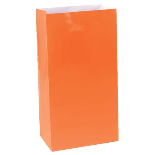 10&#x22; Solid Color Paper Bags, 60ct.